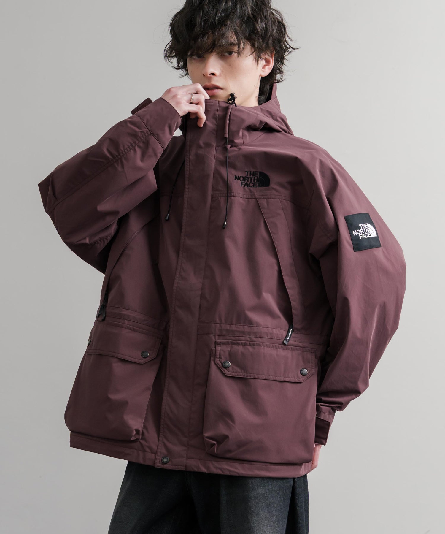 日本未展開モデル THE NORTH FACE ザ・ノースフェイス WHITE LABEL ホワイトレーベル EXPLORER JACKET オーバーサイズワンポイントロゴエクスプローラージャケット 15571