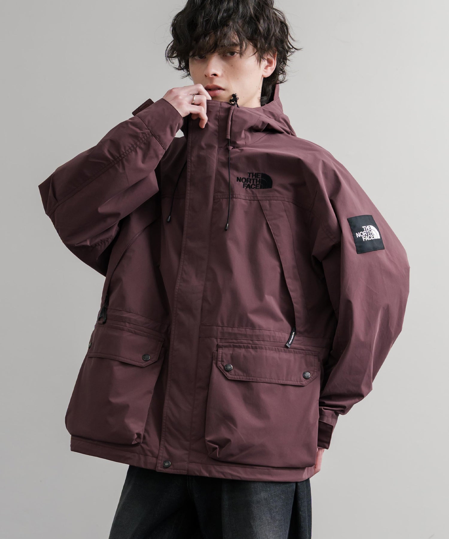 日本未展開モデル THE NORTH FACE ザ・ノースフェイス WHITE LABEL ホワイトレーベル EXPLORER JACKET オーバーサイズワンポイントロゴエクスプローラージャケット 15571