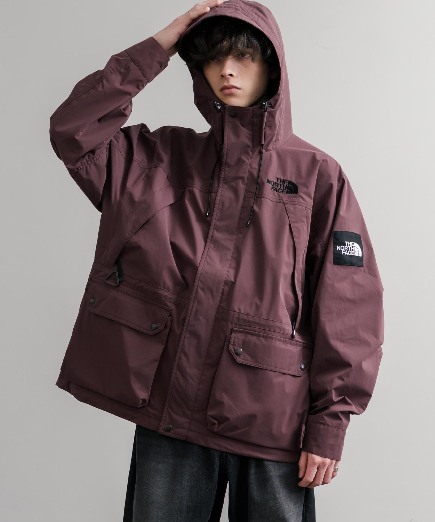 日本未展開モデル THE NORTH FACE ザ・ノースフェイス WHITE LABEL ホワイトレーベル EXPLORER JACKET オーバーサイズワンポイントロゴエクスプローラージャケット 15571