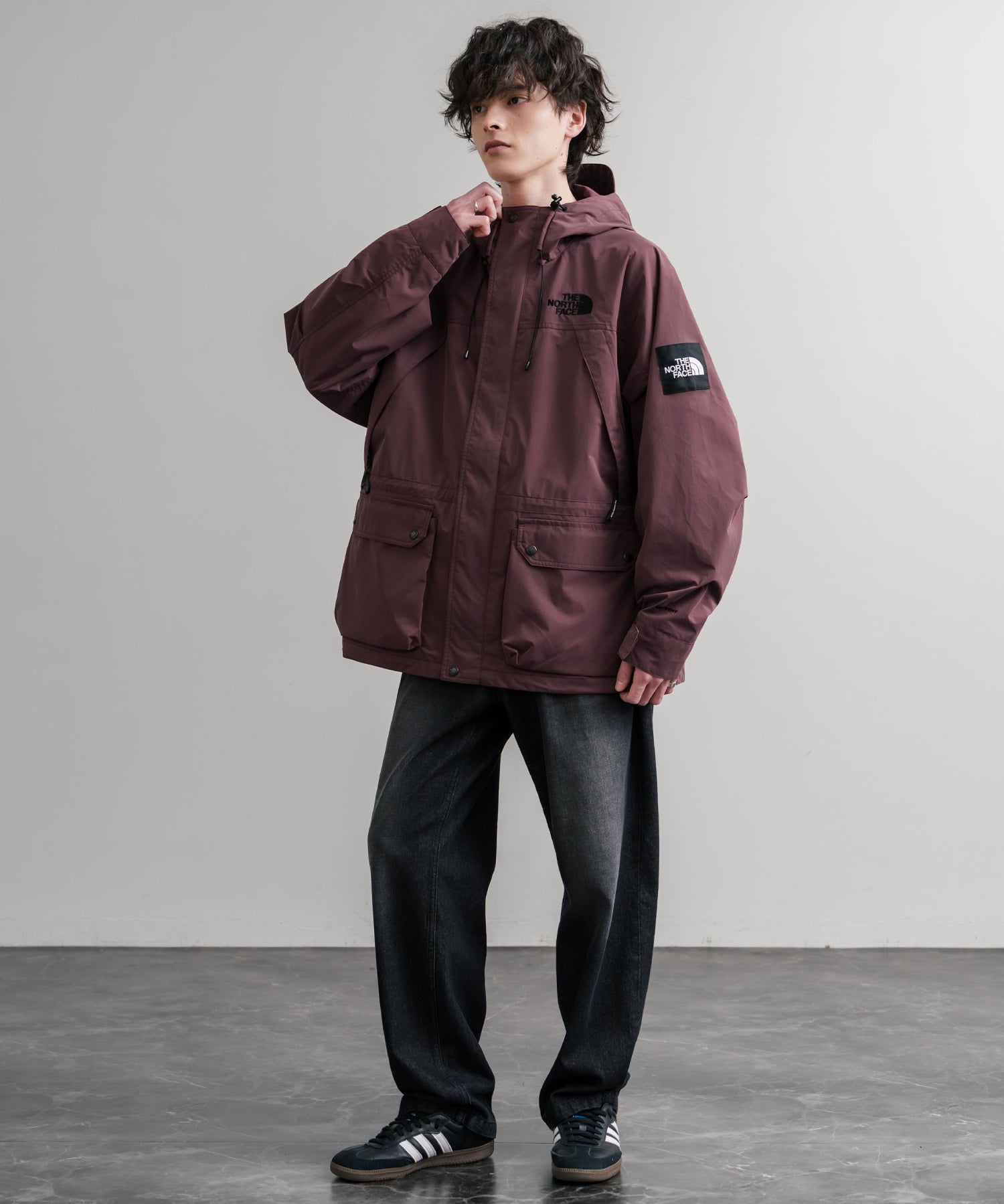 日本未展開モデル THE NORTH FACE ザ・ノースフェイス WHITE LABEL ホワイトレーベル EXPLORER JACKET オーバーサイズワンポイントロゴエクスプローラージャケット 15571