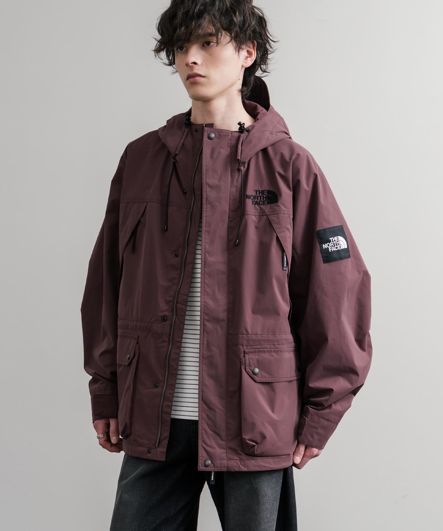 日本未展開モデル THE NORTH FACE ザ・ノースフェイス WHITE LABEL ホワイトレーベル EXPLORER JACKET オーバーサイズワンポイントロゴエクスプローラージャケット 15571