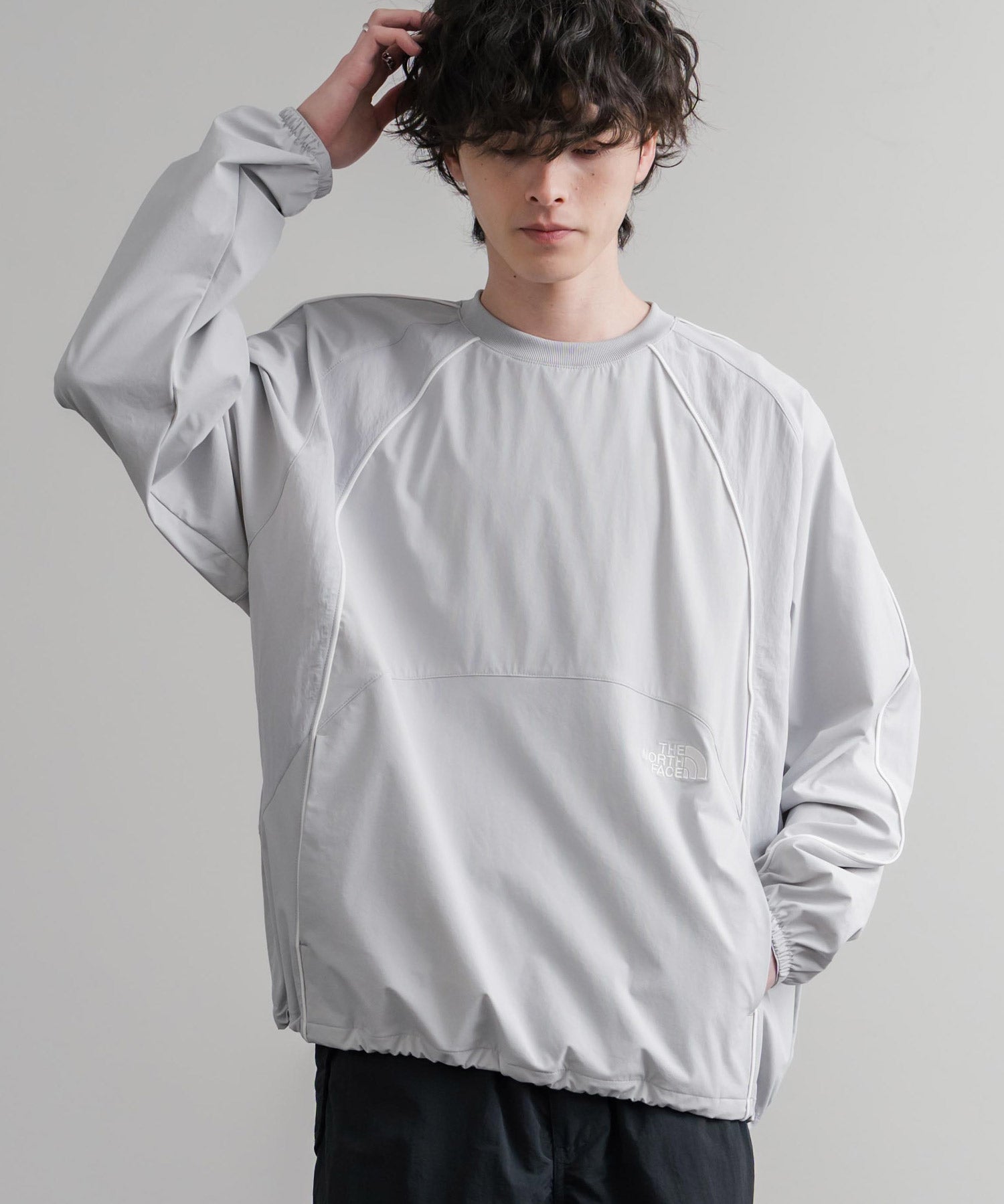 日本未展開モデル THE NORTH FACE ザ・ノースフェイス DYNAMO CREWNECK ダイナモクルーネックナイロン長袖カットソー 15573