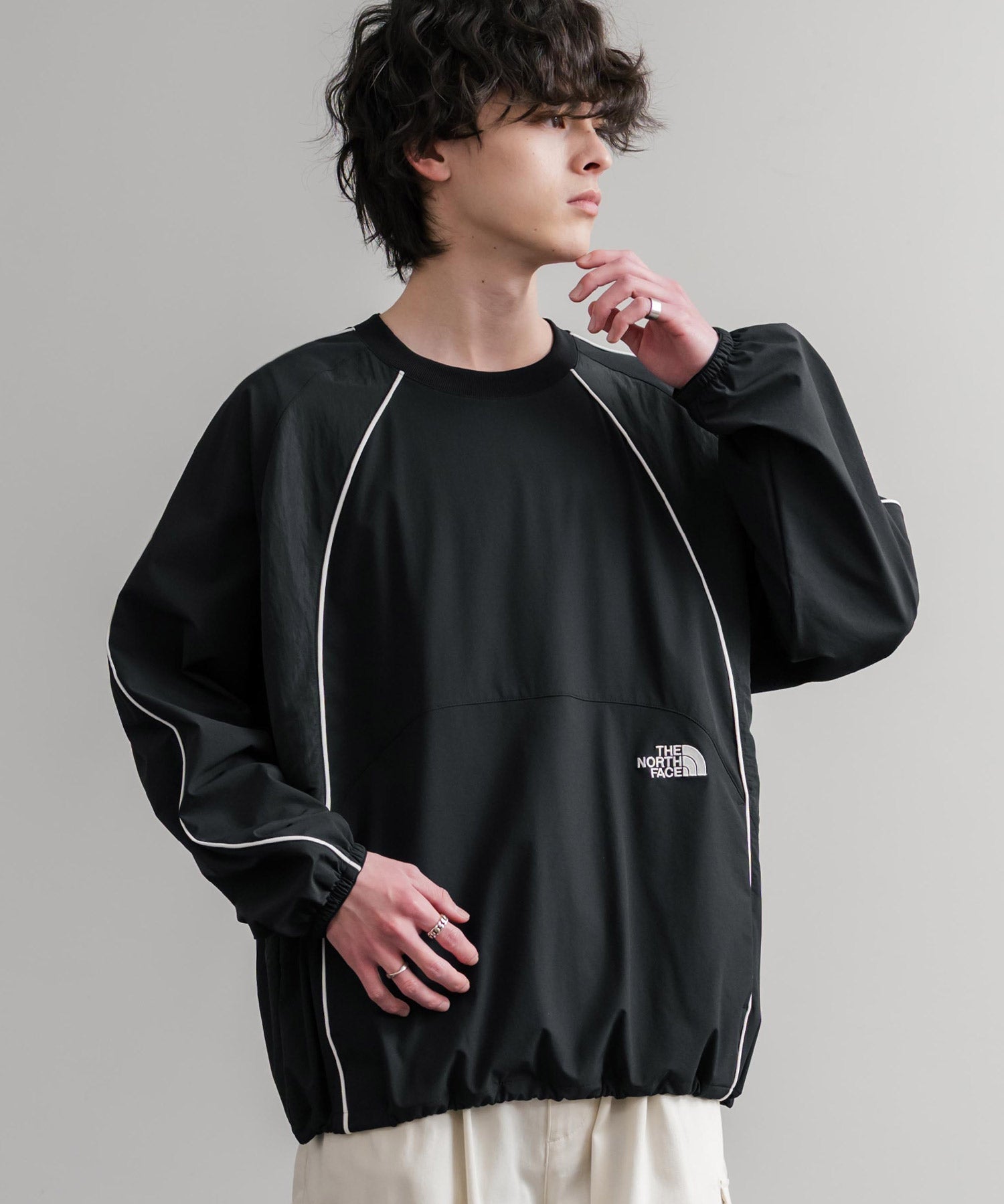 日本未展開モデル THE NORTH FACE ザ・ノースフェイス DYNAMO CREWNECK ダイナモクルーネックナイロン長袖カットソー 15573
