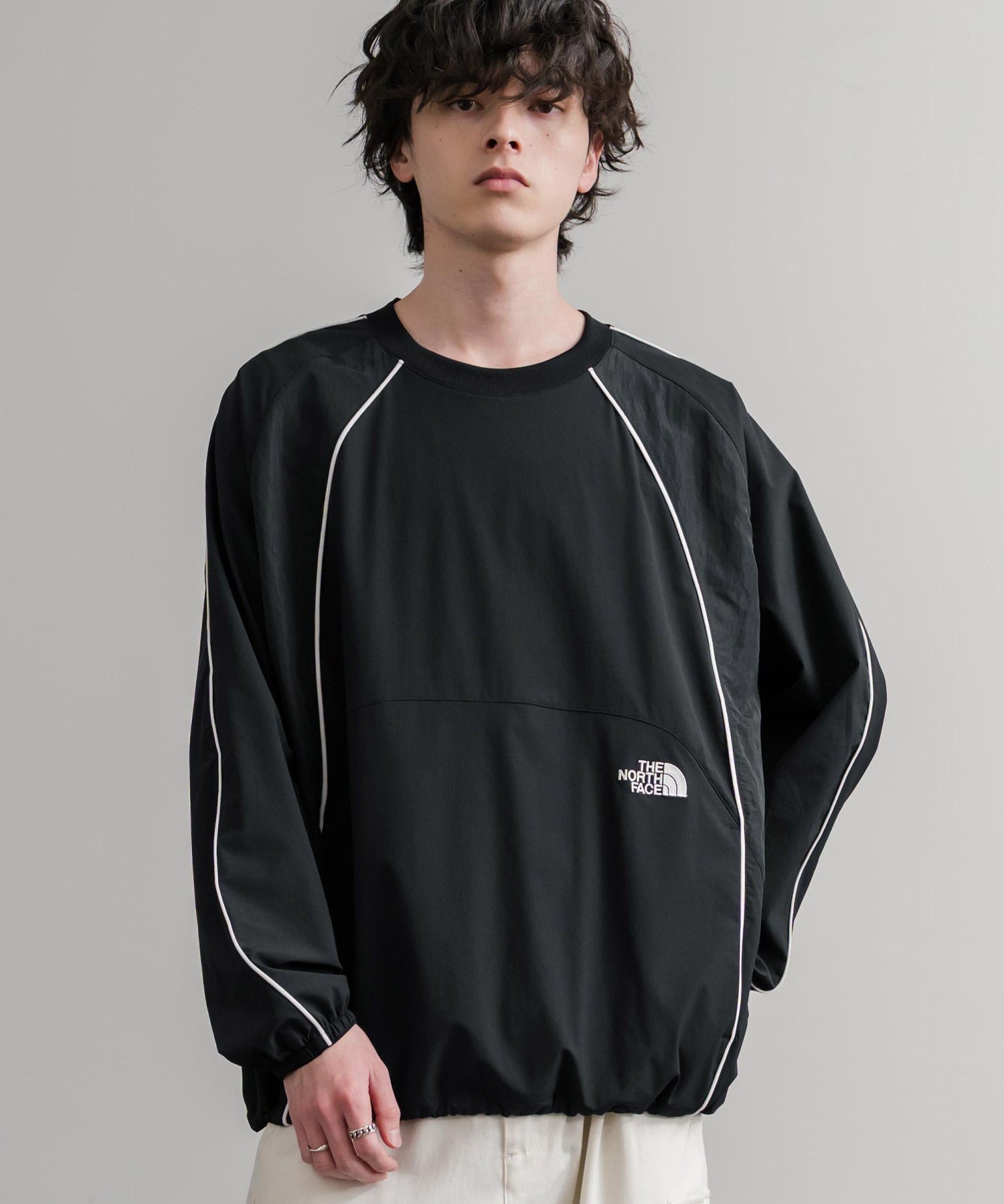 日本未展開モデル THE NORTH FACE ザ・ノースフェイス DYNAMO CREWNECK ダイナモクルーネックナイロン長袖カットソー 15573