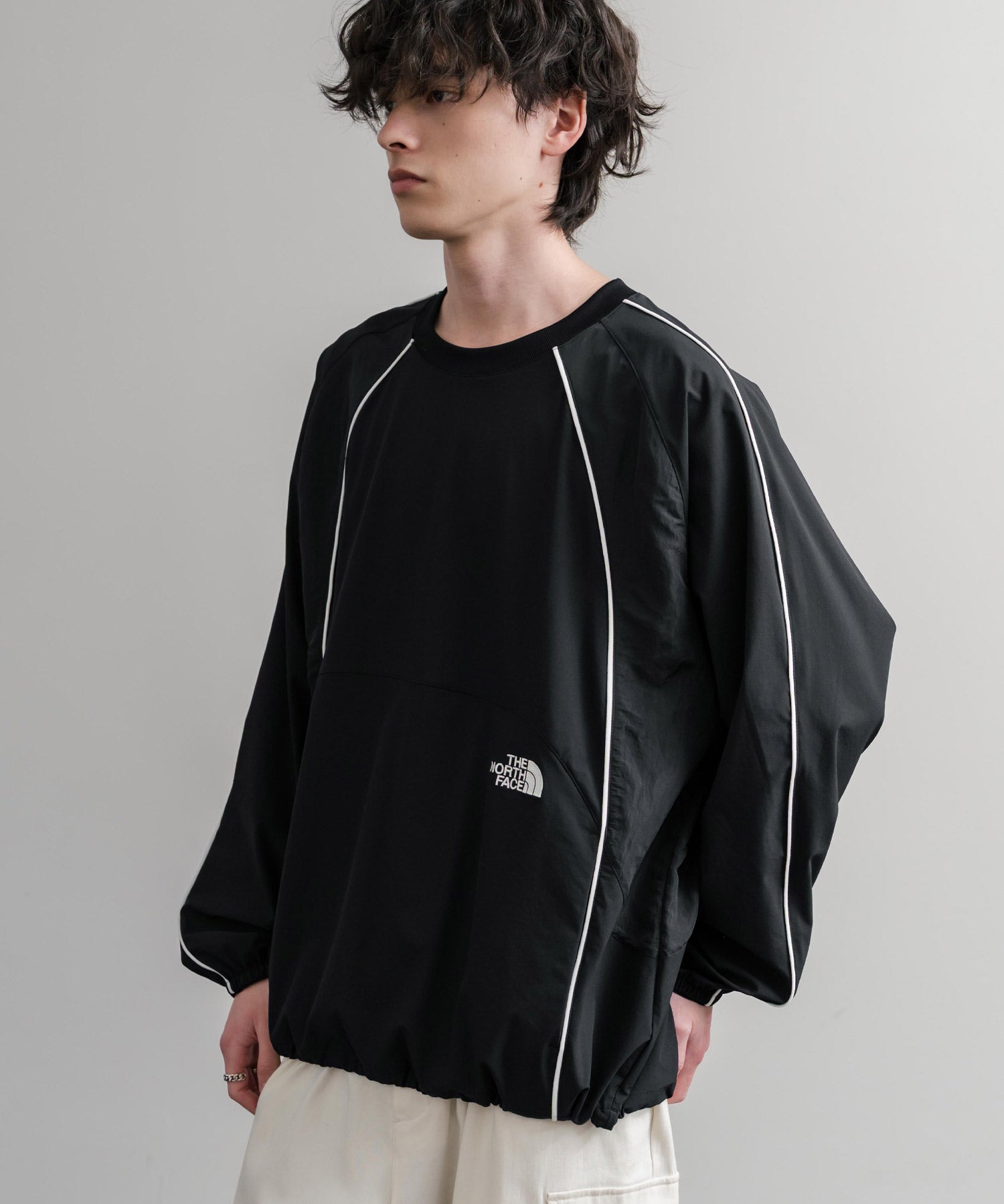 日本未展開モデル THE NORTH FACE ザ・ノースフェイス DYNAMO CREWNECK ダイナモクルーネックナイロン長袖カットソー 15573