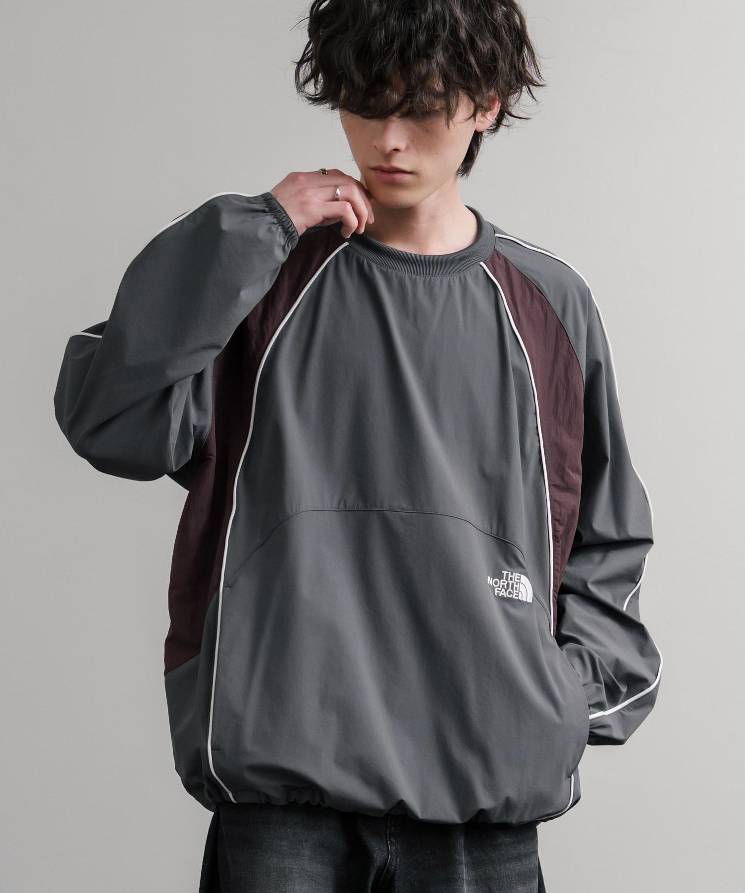 日本未展開モデル THE NORTH FACE ザ・ノースフェイス DYNAMO CREWNECK ダイナモクルーネックナイロン長袖カットソー 15573