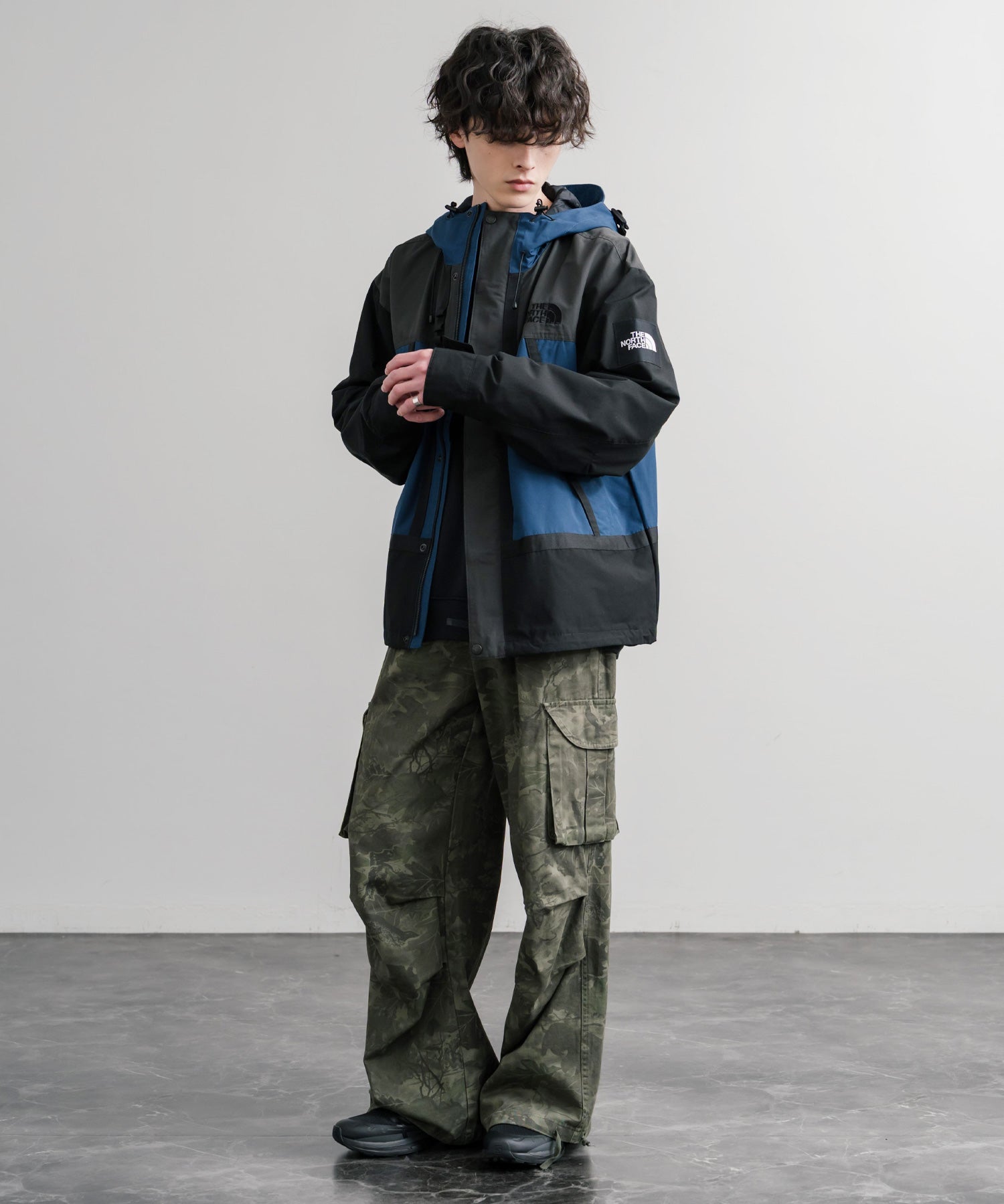 日本未展開モデル THE NORTH FACE ザ・ノースフェイス WHITE LABEL ホワイトレーベル VINTAGE MARTIS JACKET オーバーサイズワンポイントロゴヴィンテージマルティスジャケット 15576