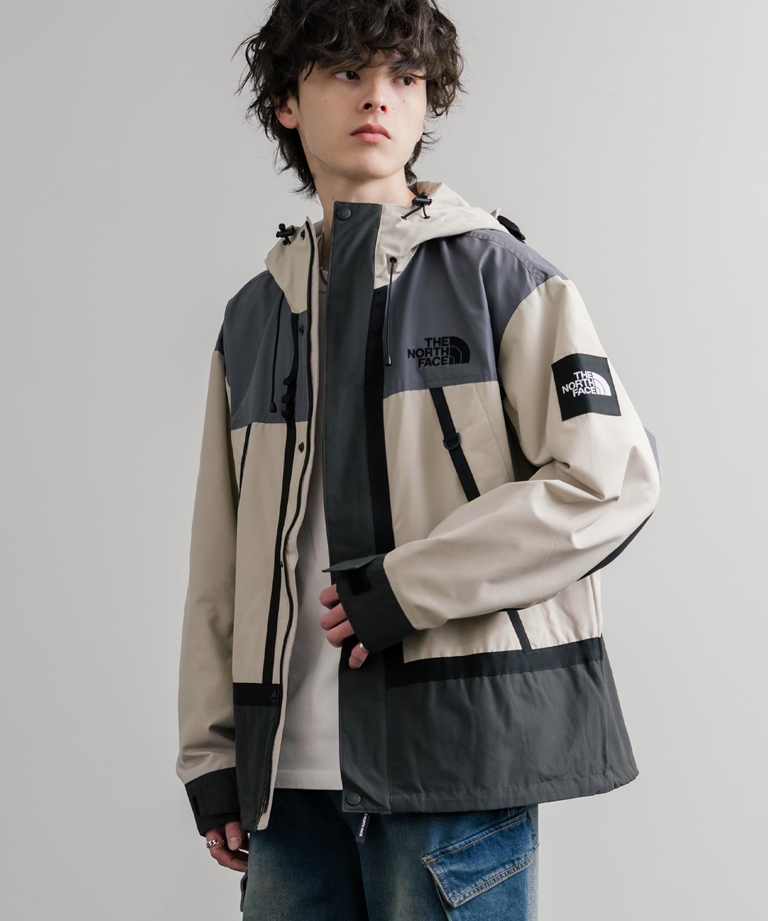 日本未展開モデル THE NORTH FACE ザ・ノースフェイス WHITE LABEL ホワイトレーベル VINTAGE MARTIS JACKET オーバーサイズワンポイントロゴヴィンテージマルティスジャケット 15576