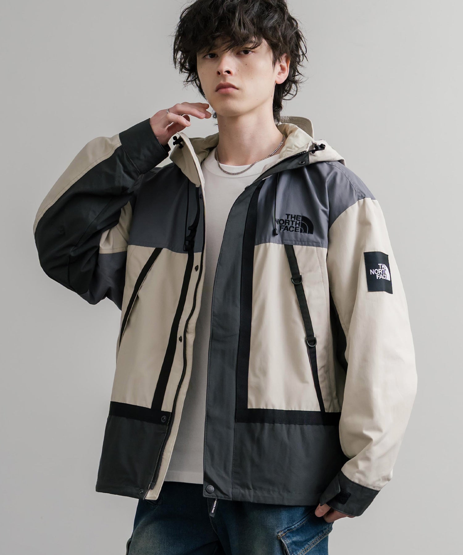 日本未展開モデル THE NORTH FACE ザ・ノースフェイス WHITE LABEL ホワイトレーベル VINTAGE MARTIS JACKET オーバーサイズワンポイントロゴヴィンテージマルティスジャケット 15576