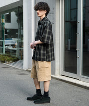 ワイドカーゴイージーハーフパンツ 15579