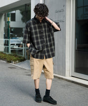 ワイドカーゴイージーハーフパンツ 15579