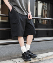 ワイドカーゴイージーハーフパンツ 15579