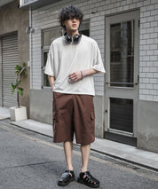 ワイドカーゴイージーハーフパンツ 15579