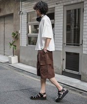 ワイドカーゴイージーハーフパンツ 15579