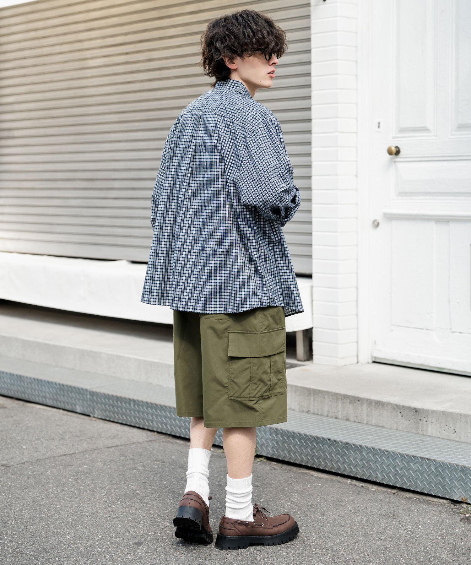 ワイドカーゴイージーハーフパンツ 15579