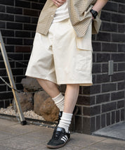 ワイドカーゴイージーハーフパンツ 15579