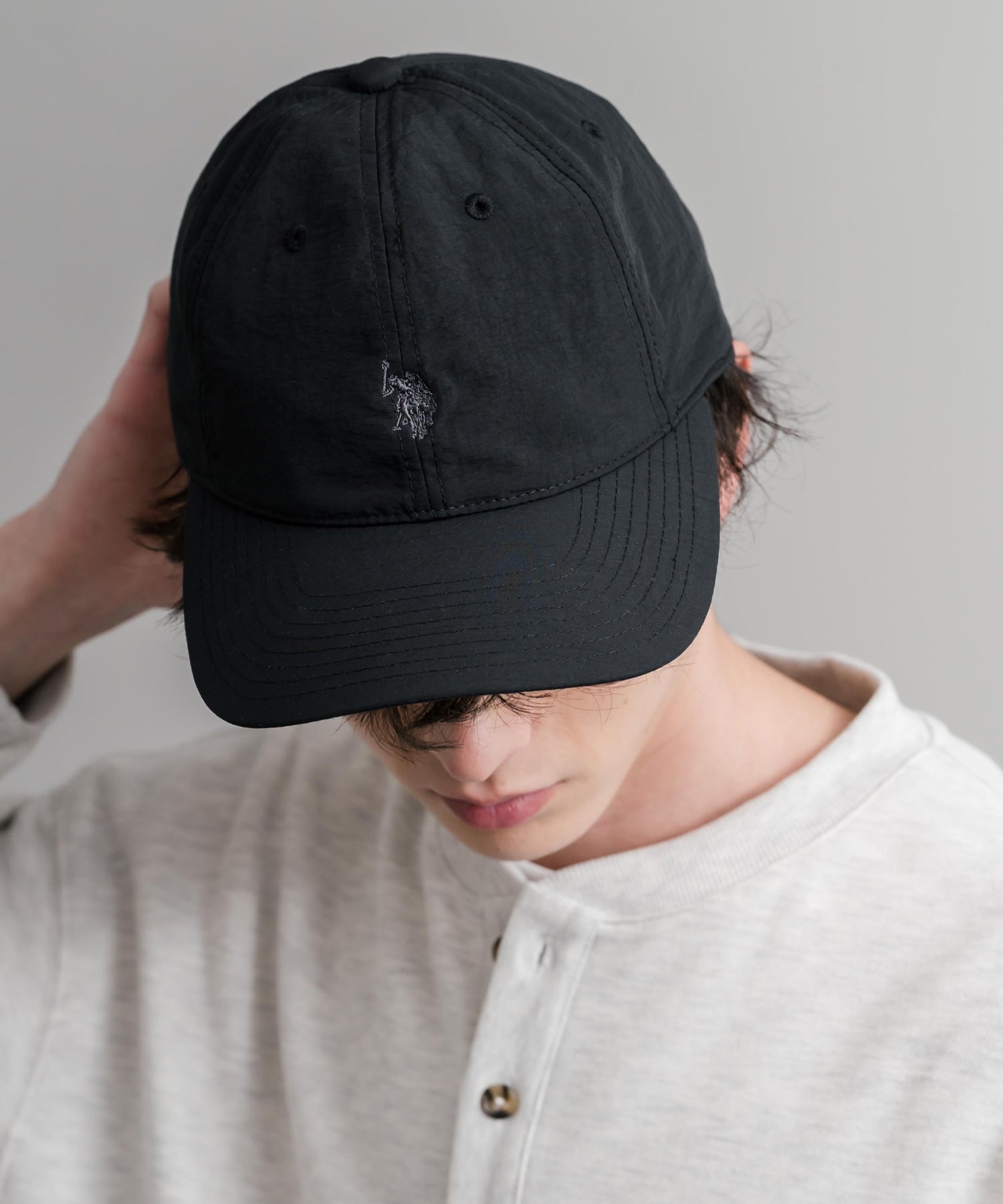 U.S. POLO ASSN. ユーエスポロアッスン ワンポイントロゴ刺繍ナイロンキャップ 15597