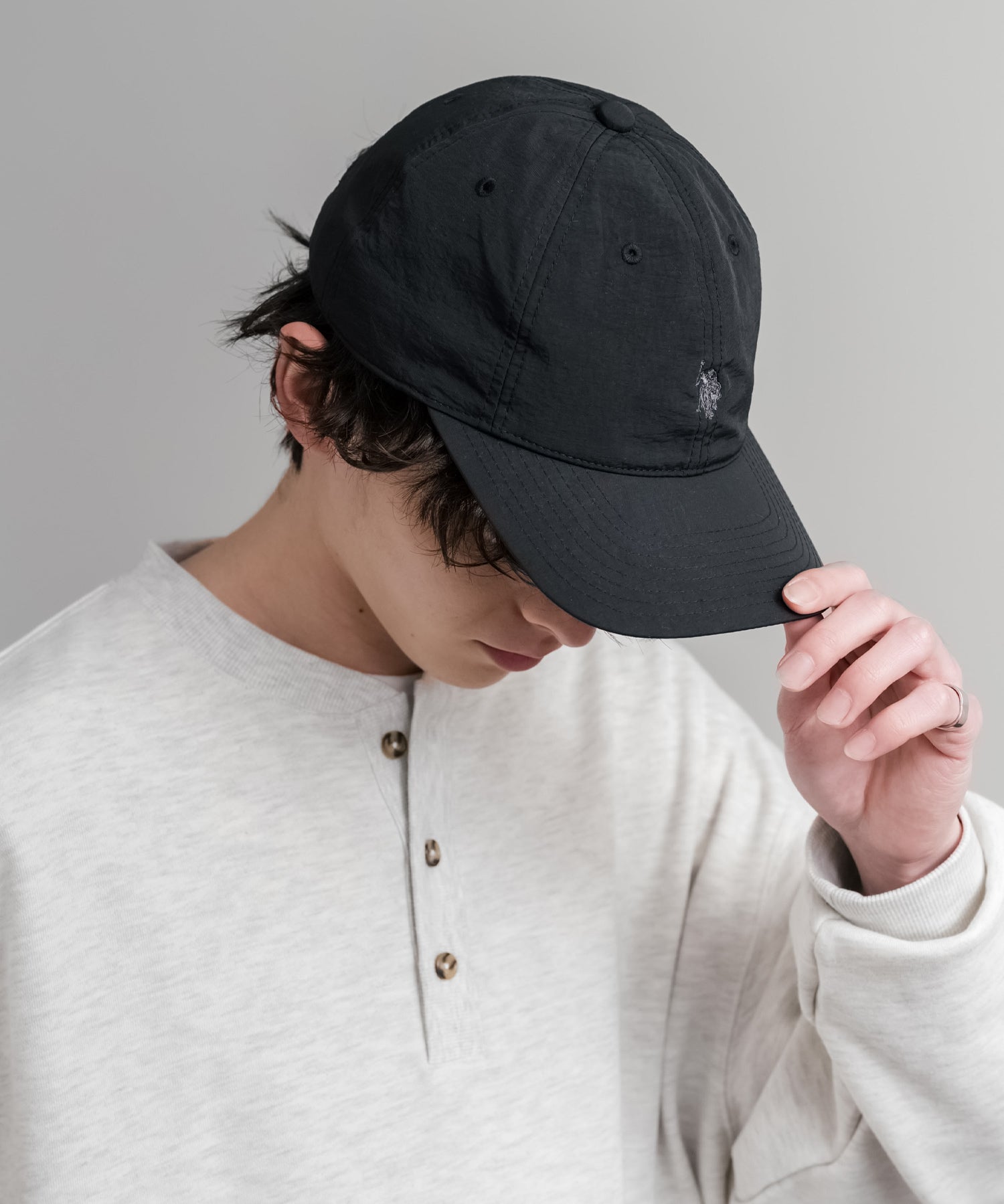 U.S. POLO ASSN. ユーエスポロアッスン ワンポイントロゴ刺繍ナイロンキャップ 15597