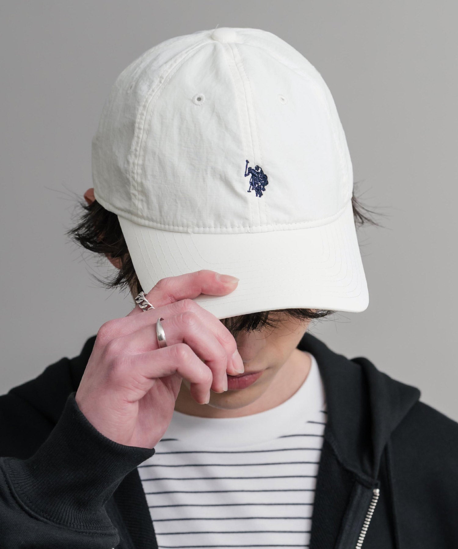 U.S. POLO ASSN. ユーエスポロアッスン ワンポイントロゴ刺繍ナイロンキャップ 15597