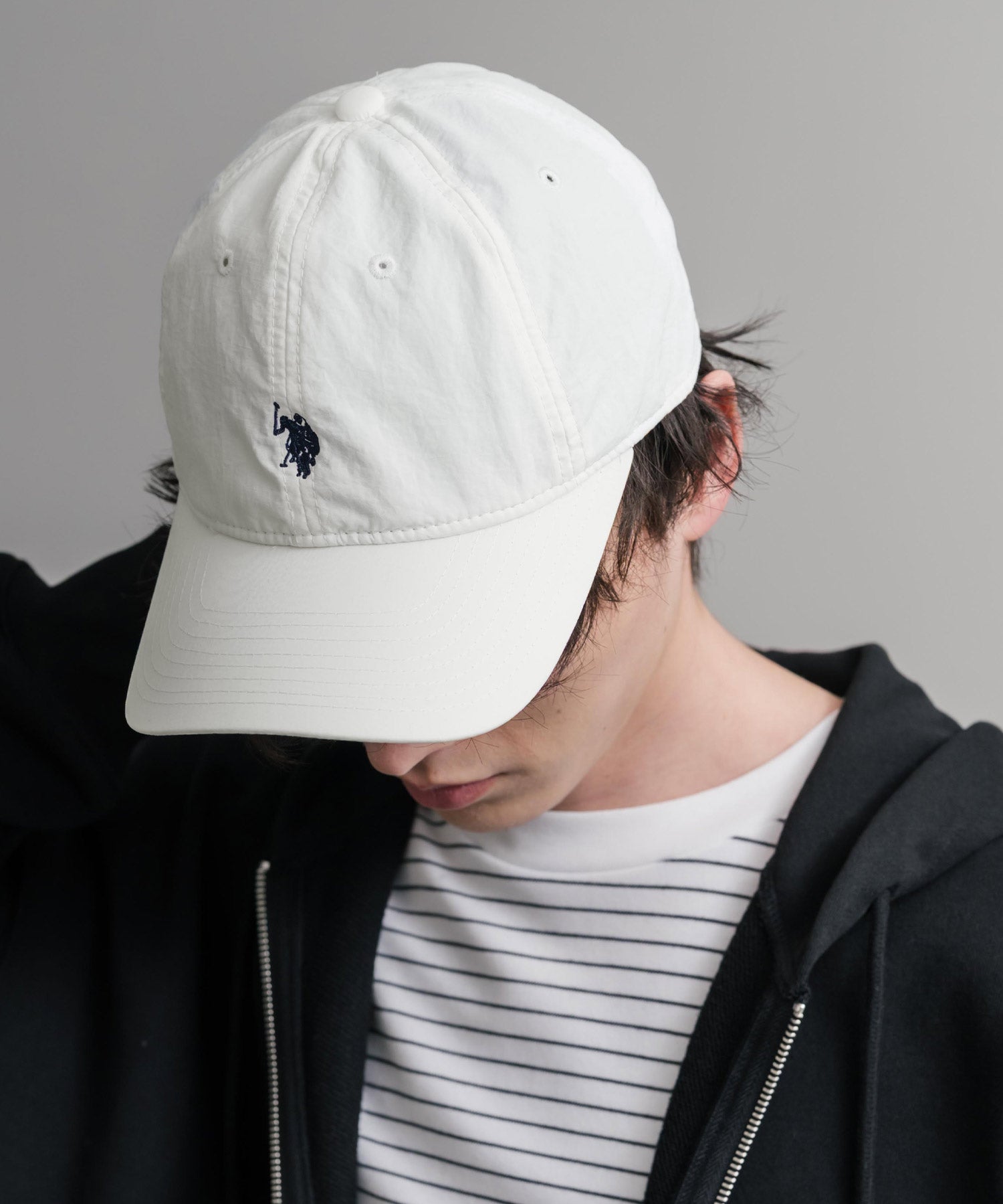 U.S. POLO ASSN. ユーエスポロアッスン ワンポイントロゴ刺繍ナイロンキャップ 15597