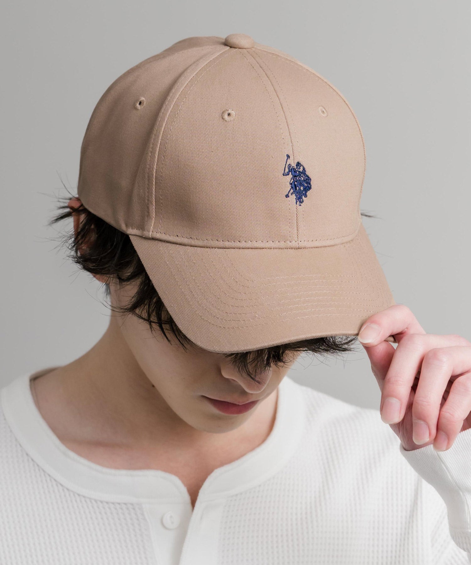 U.S. POLO ASSN. ユーエスポロアッスン ワンポイントロゴ刺繍ツイルキャップ 15598