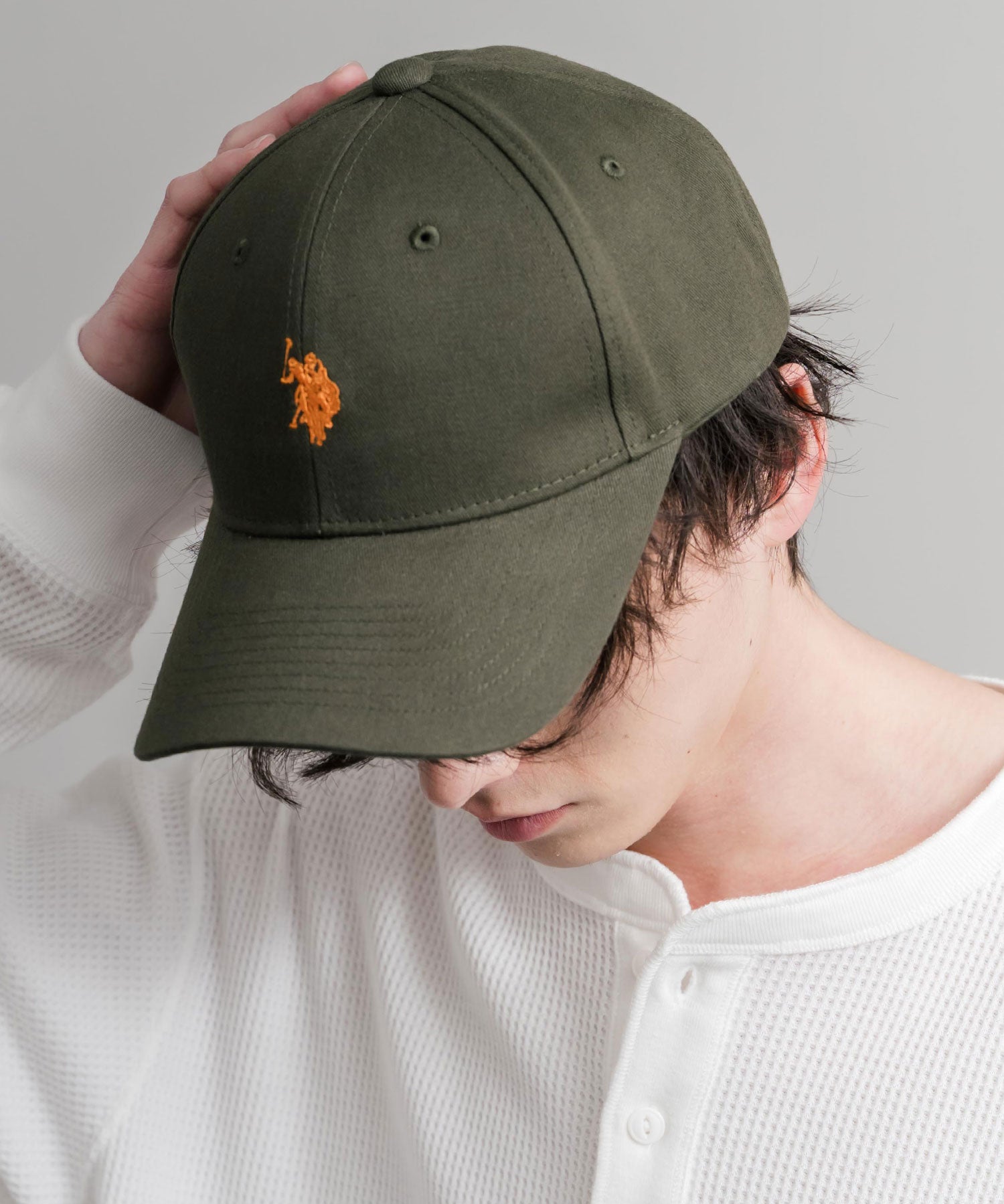 U.S. POLO ASSN. ユーエスポロアッスン ワンポイントロゴ刺繍ツイルキャップ 15598