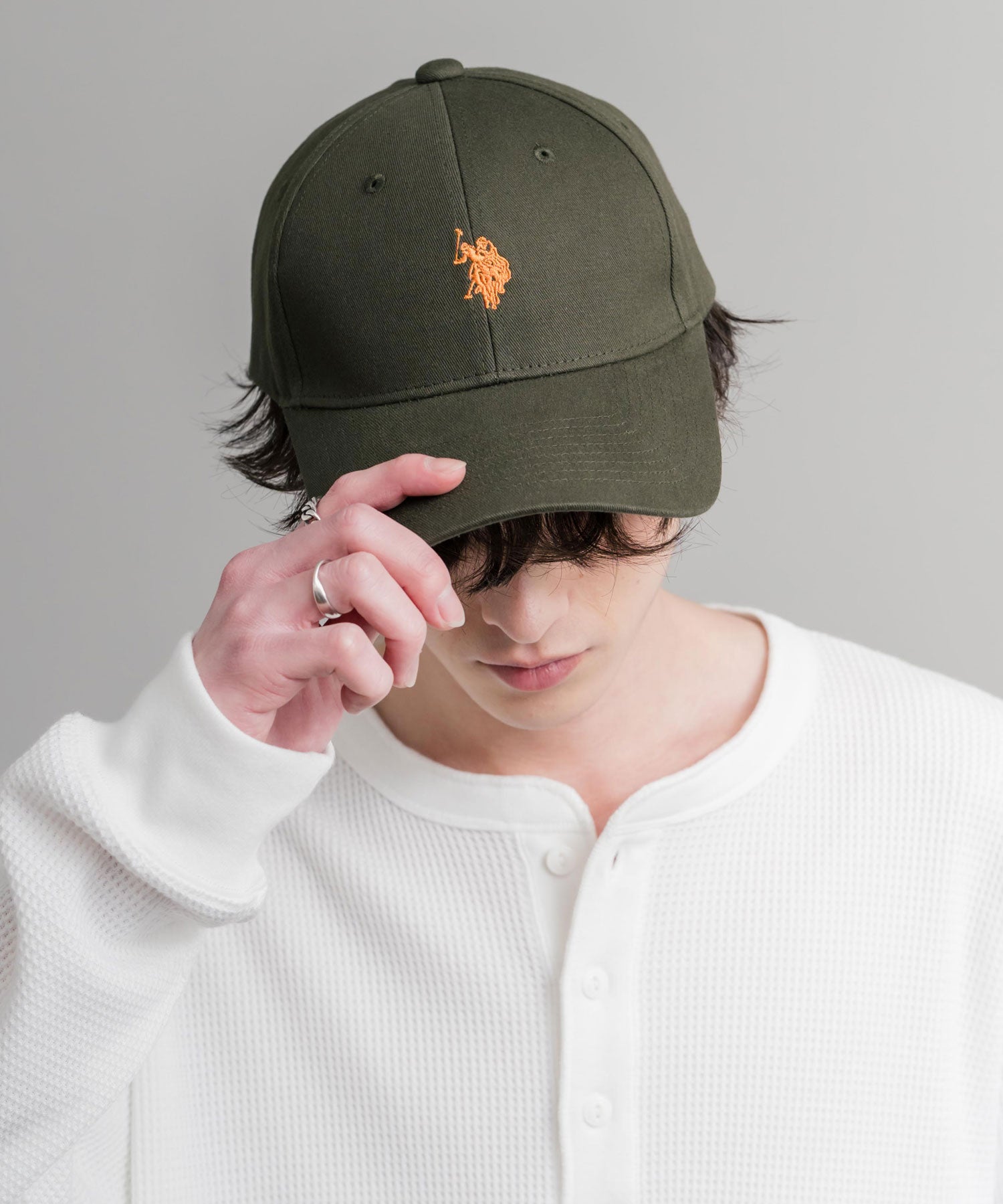 U.S. POLO ASSN. ユーエスポロアッスン ワンポイントロゴ刺繍ツイルキャップ 15598