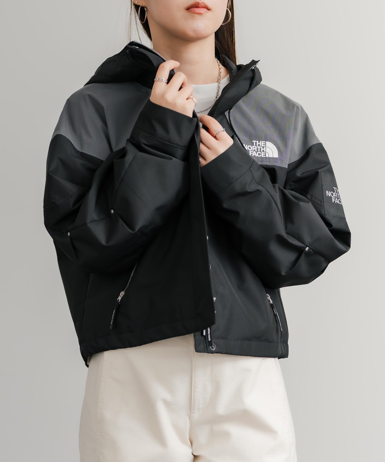 日本未展開モデル WHITE LABEL THE NORTH FACE W'S LINE-X JACKET ラインXジャケット ショートブルゾン 15600