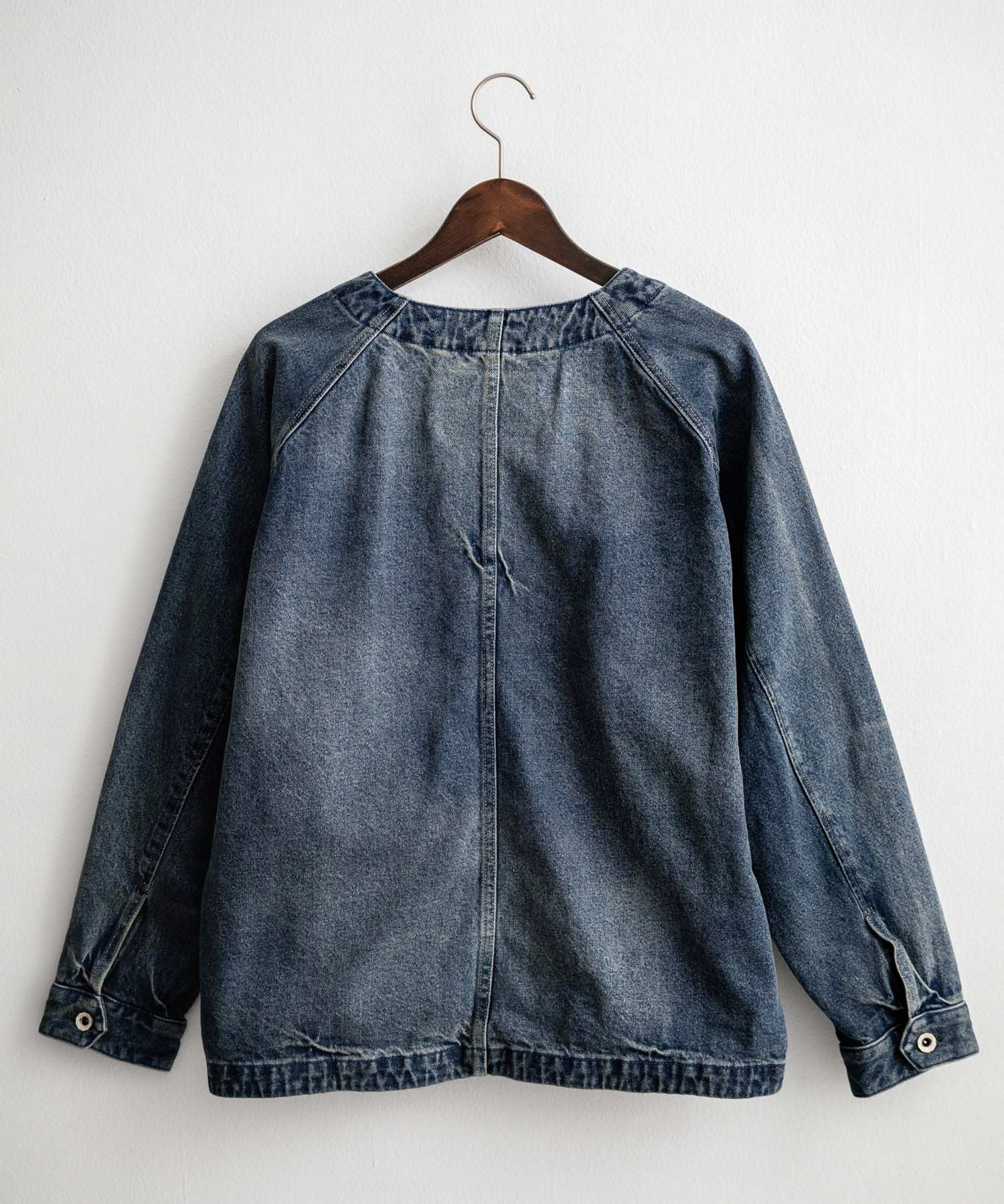 KRIFF MAYER ノーカラーデニムカバーオールワークジャケット 2534002 15611