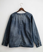 KRIFF MAYER ノーカラーデニムカバーオールワークジャケット 2534002 15611