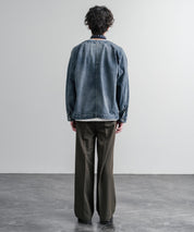 KRIFF MAYER ノーカラーデニムカバーオールワークジャケット 2534002 15611