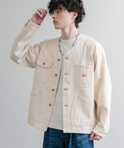 KRIFF MAYER ノーカラーデニムカバーオールワークジャケット 2534002 15611