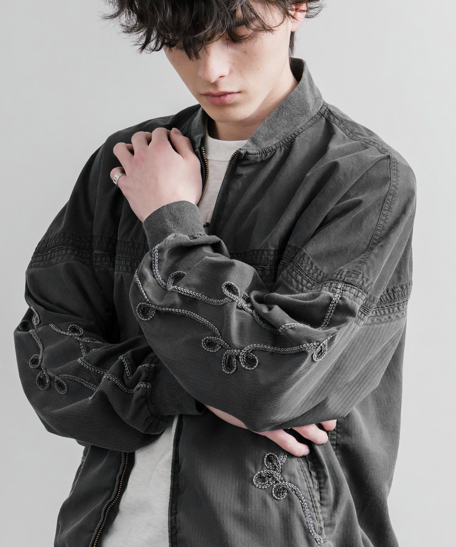 KRIFF MAYER オーバーサイズショート丈ブルゾン ダービージャケット 2534003 15612