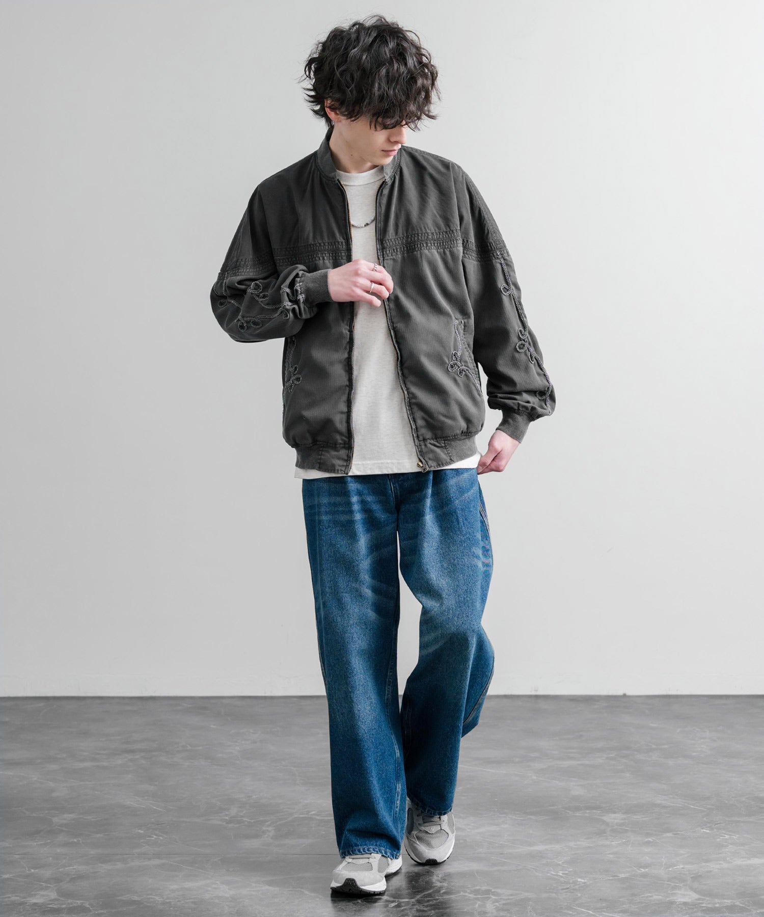 KRIFF MAYER オーバーサイズショート丈ブルゾン ダービージャケット