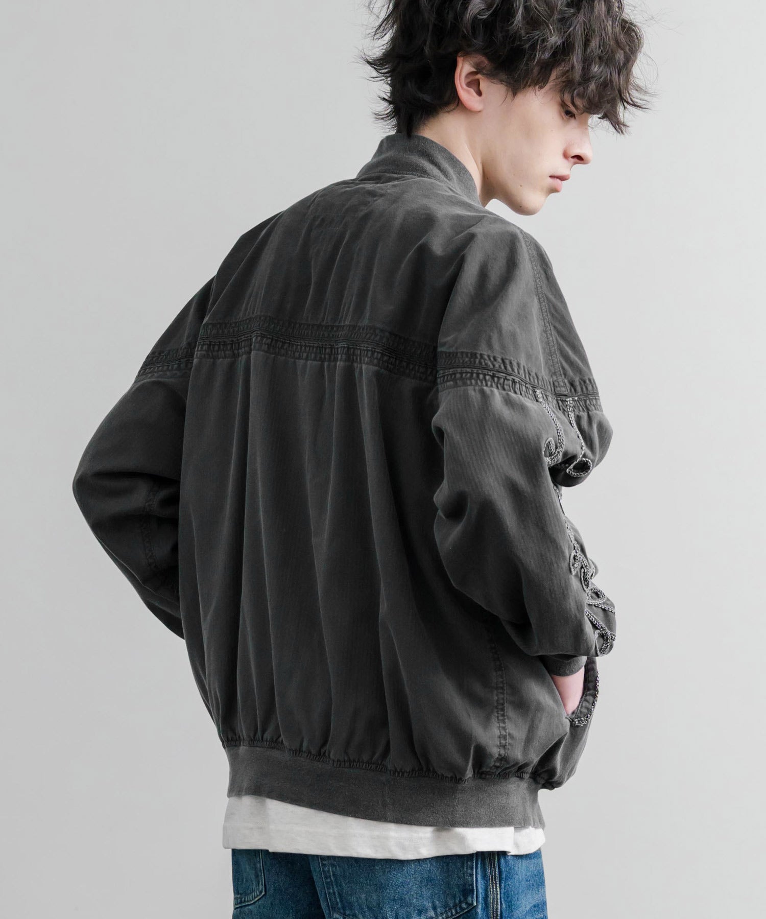 KRIFF MAYER オーバーサイズショート丈ブルゾン ダービージャケット 2534003 15612