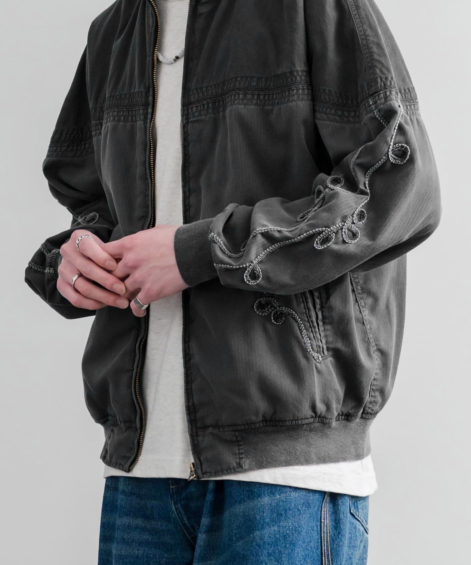 KRIFF MAYER オーバーサイズショート丈ブルゾン ダービージャケット 2534003 15612