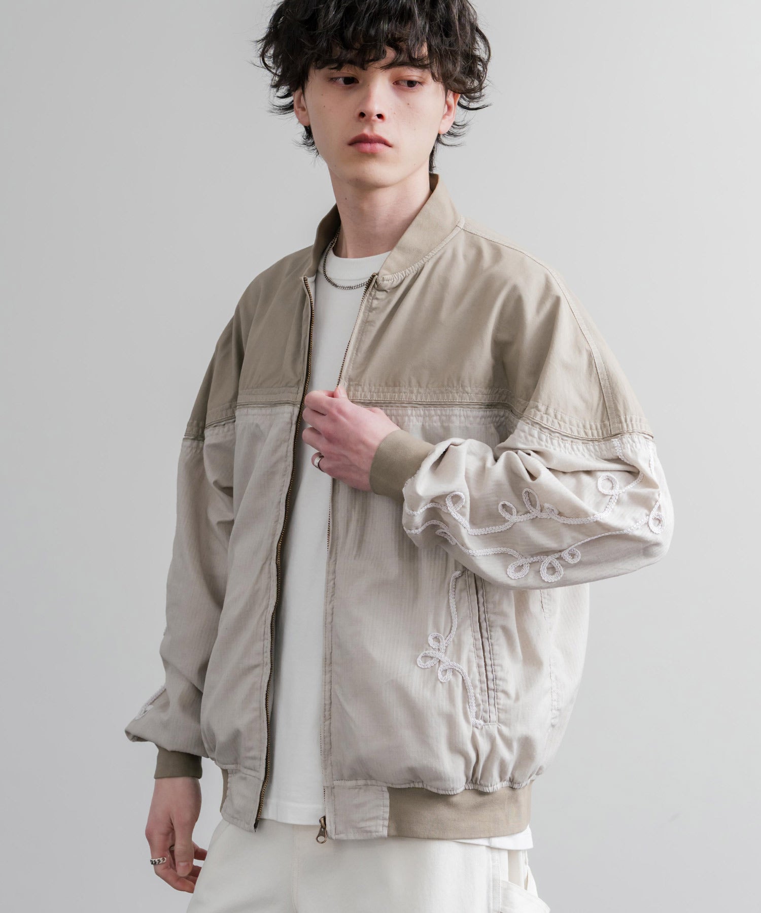 KRIFF MAYER オーバーサイズショート丈ブルゾン ダービージャケット 2534003 15612