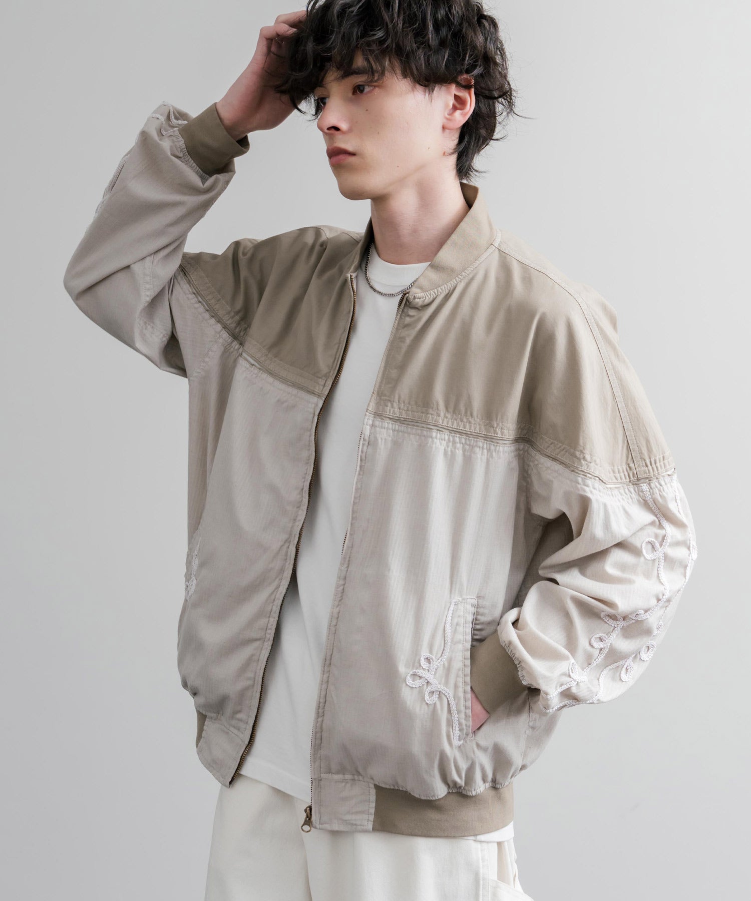 KRIFF MAYER オーバーサイズショート丈ブルゾン ダービージャケット 2534003 15612