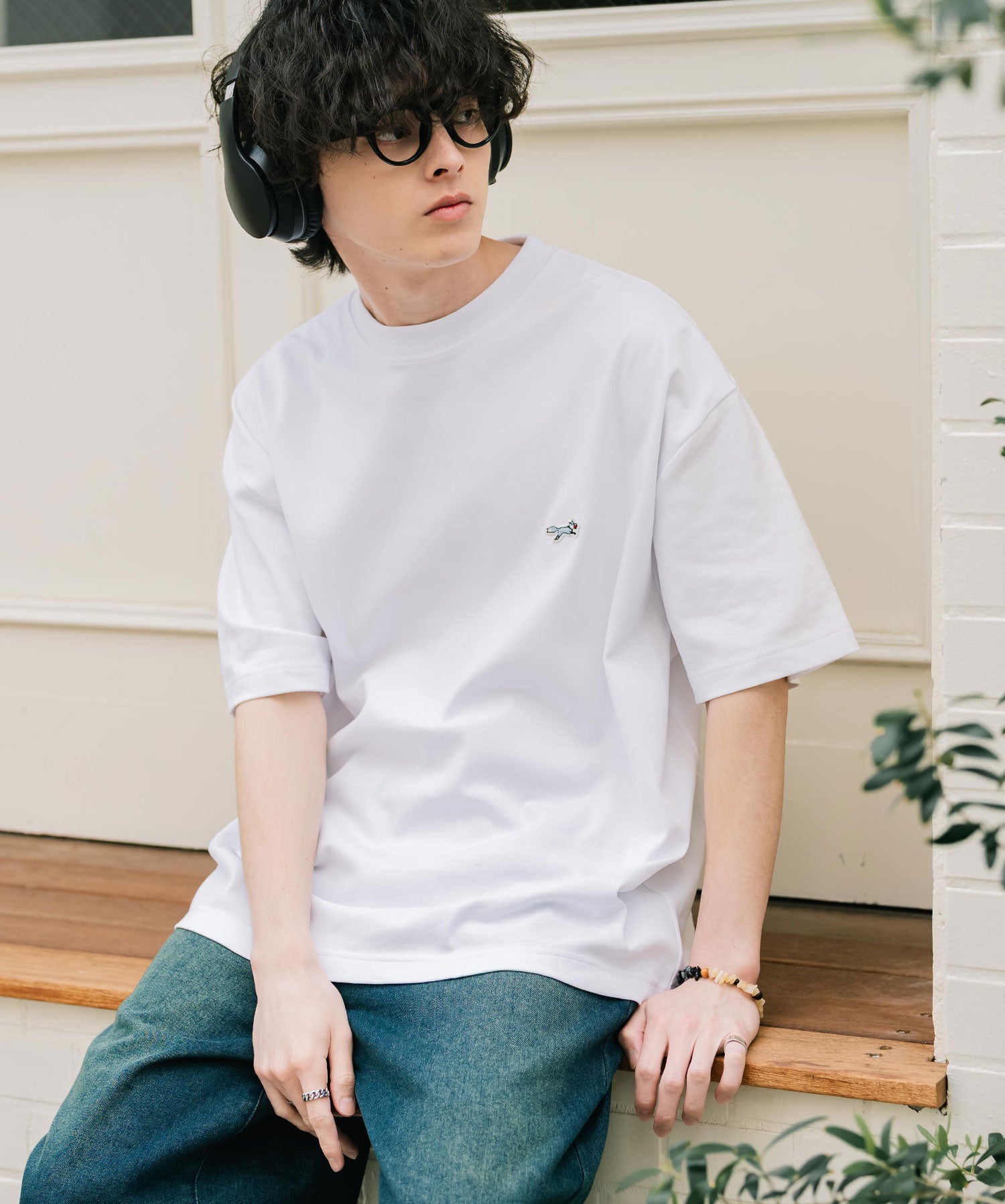 PENNEYS 別注コラボオーバーサイズFOXワッペン刺繍半袖Tシャツ 15618