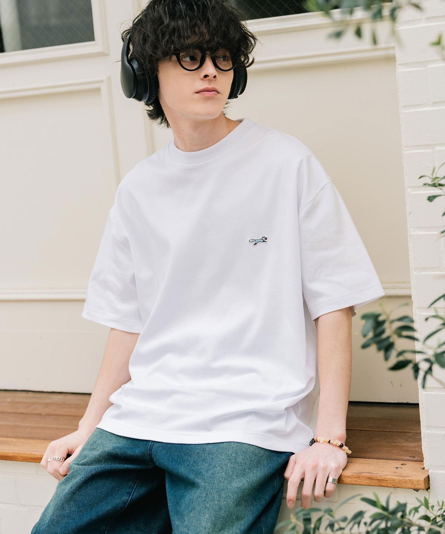 PENNEYS 別注コラボオーバーサイズFOXワッペン刺繍半袖Tシャツ 15618