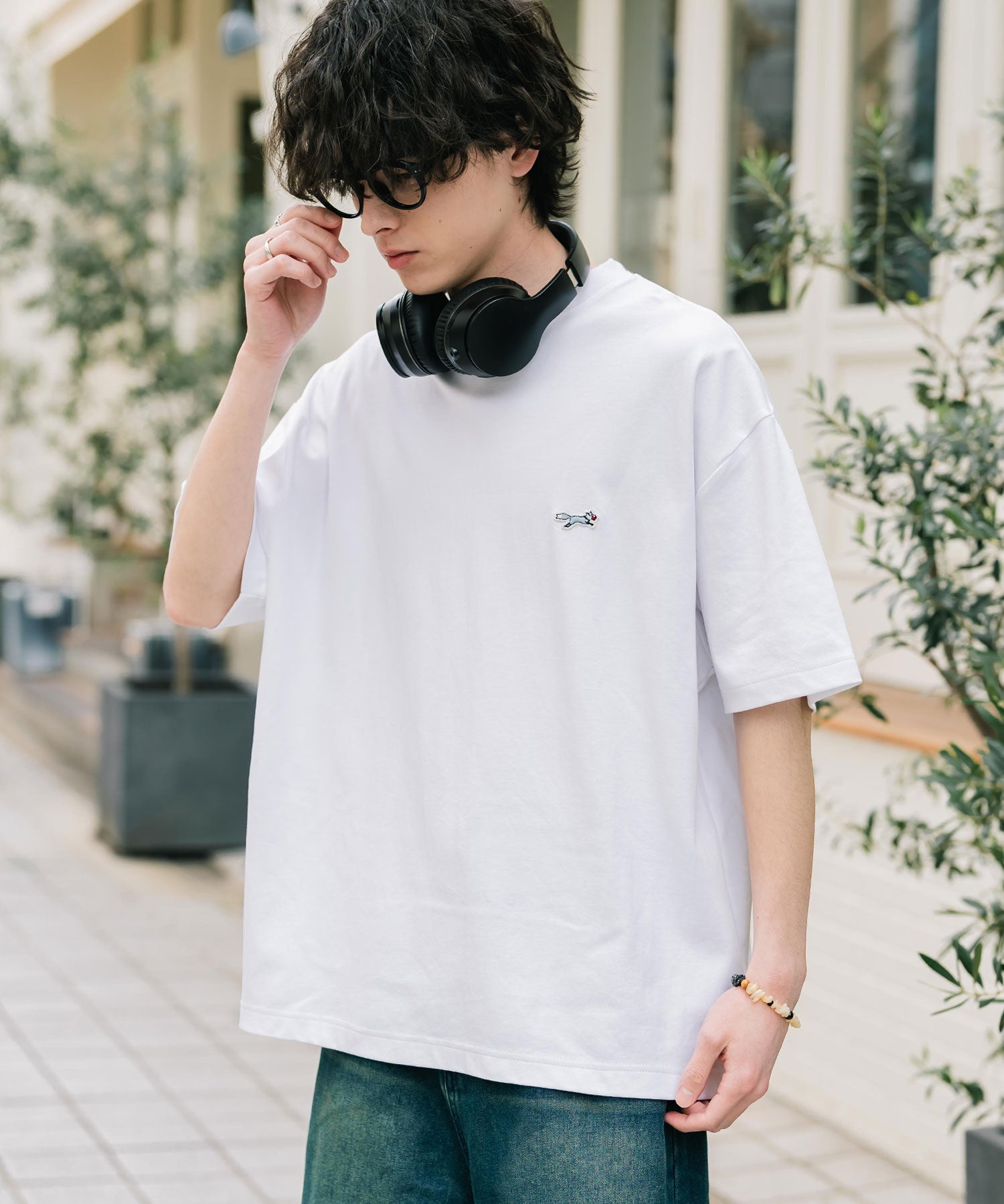 PENNEYS 別注コラボオーバーサイズFOXワッペン刺繍半袖Tシャツ 15618