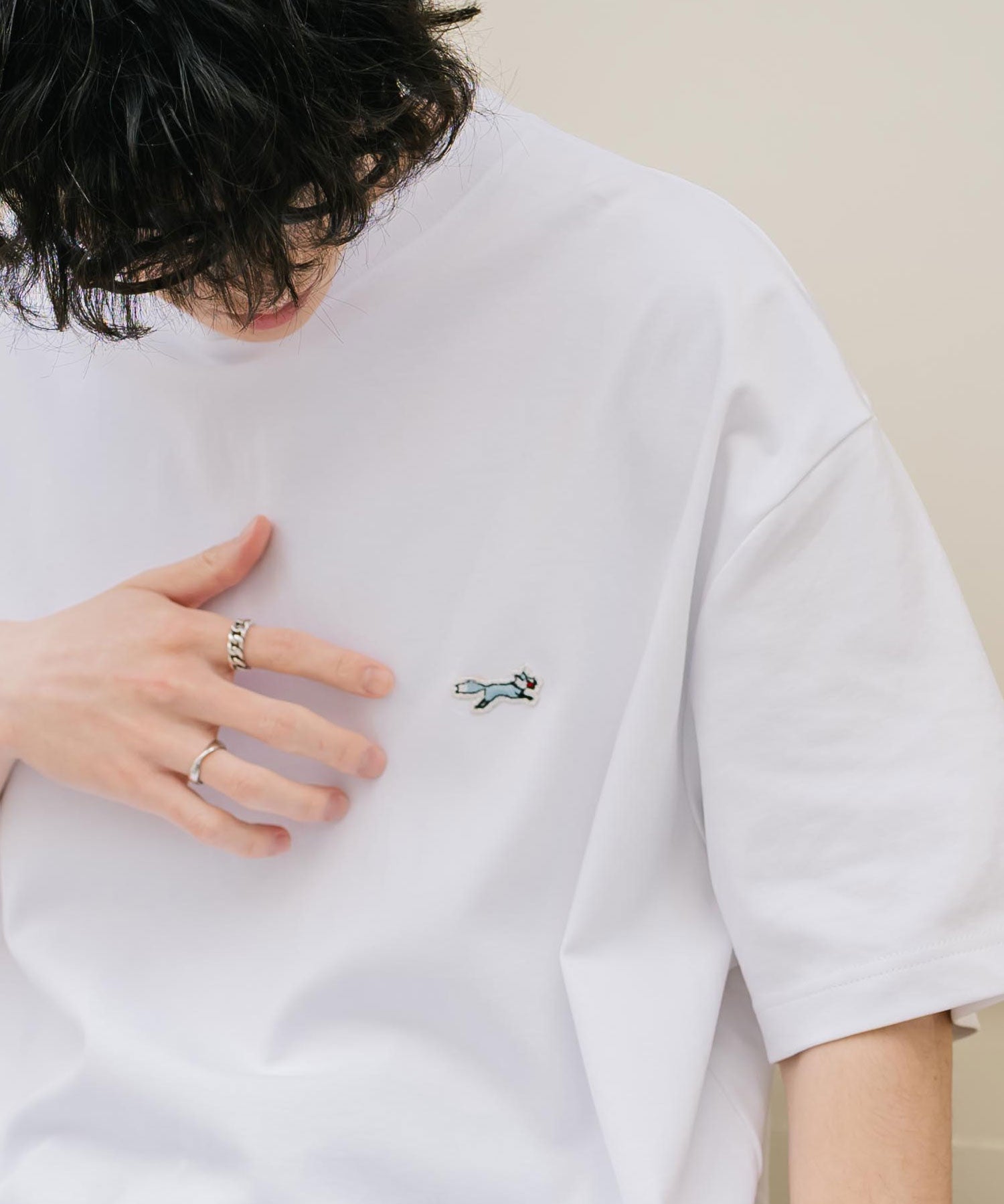 PENNEYS 別注コラボオーバーサイズFOXワッペン刺繍半袖Tシャツ 15618