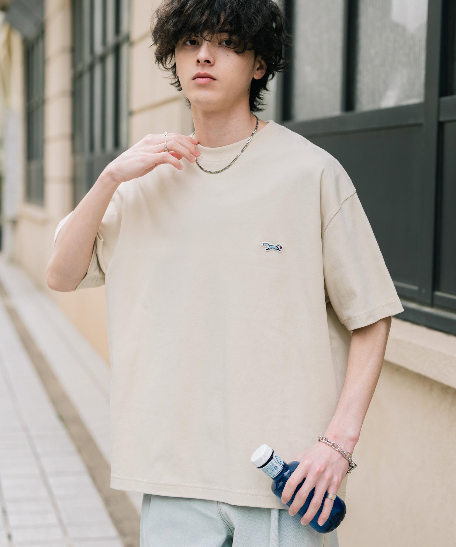 PENNEYS 別注コラボオーバーサイズFOXワッペン刺繍半袖Tシャツ 15618