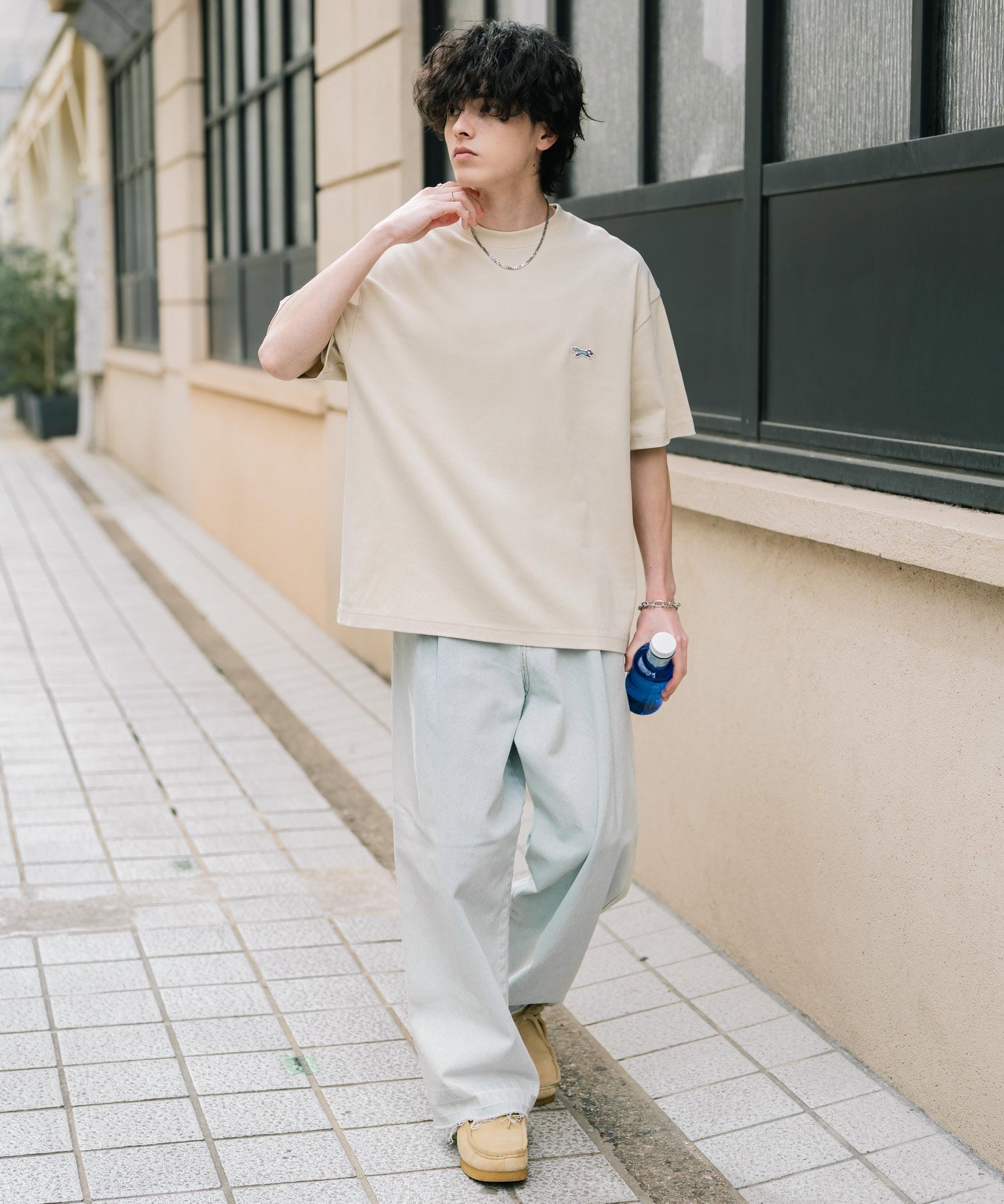 PENNEYS 別注コラボオーバーサイズFOXワッペン刺繍半袖Tシャツ 15618
