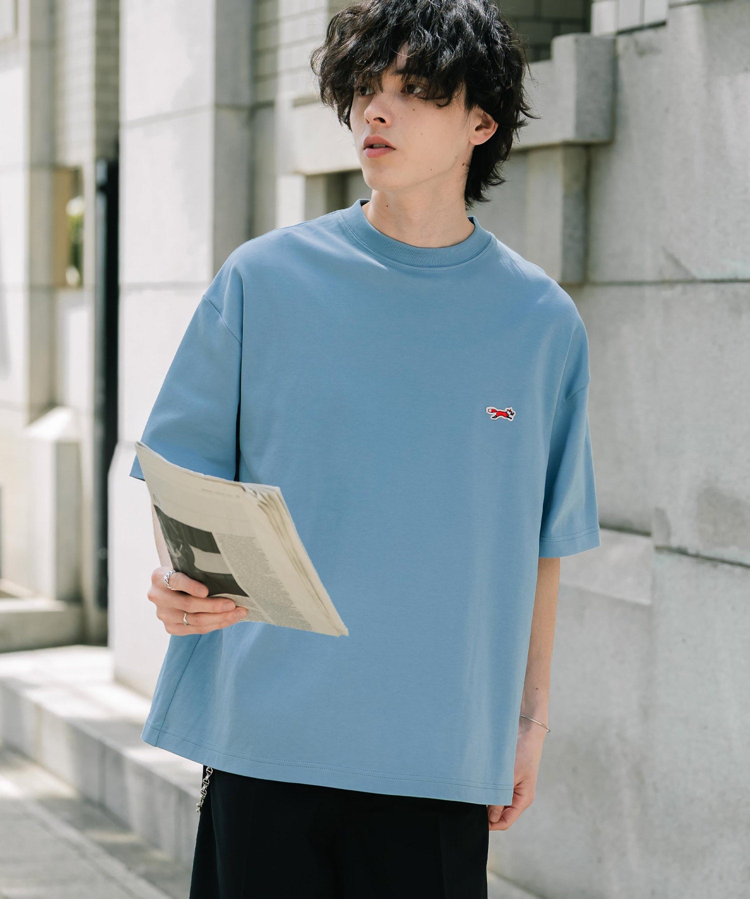 PENNEYS 別注コラボオーバーサイズFOXワッペン刺繍半袖Tシャツ 15618