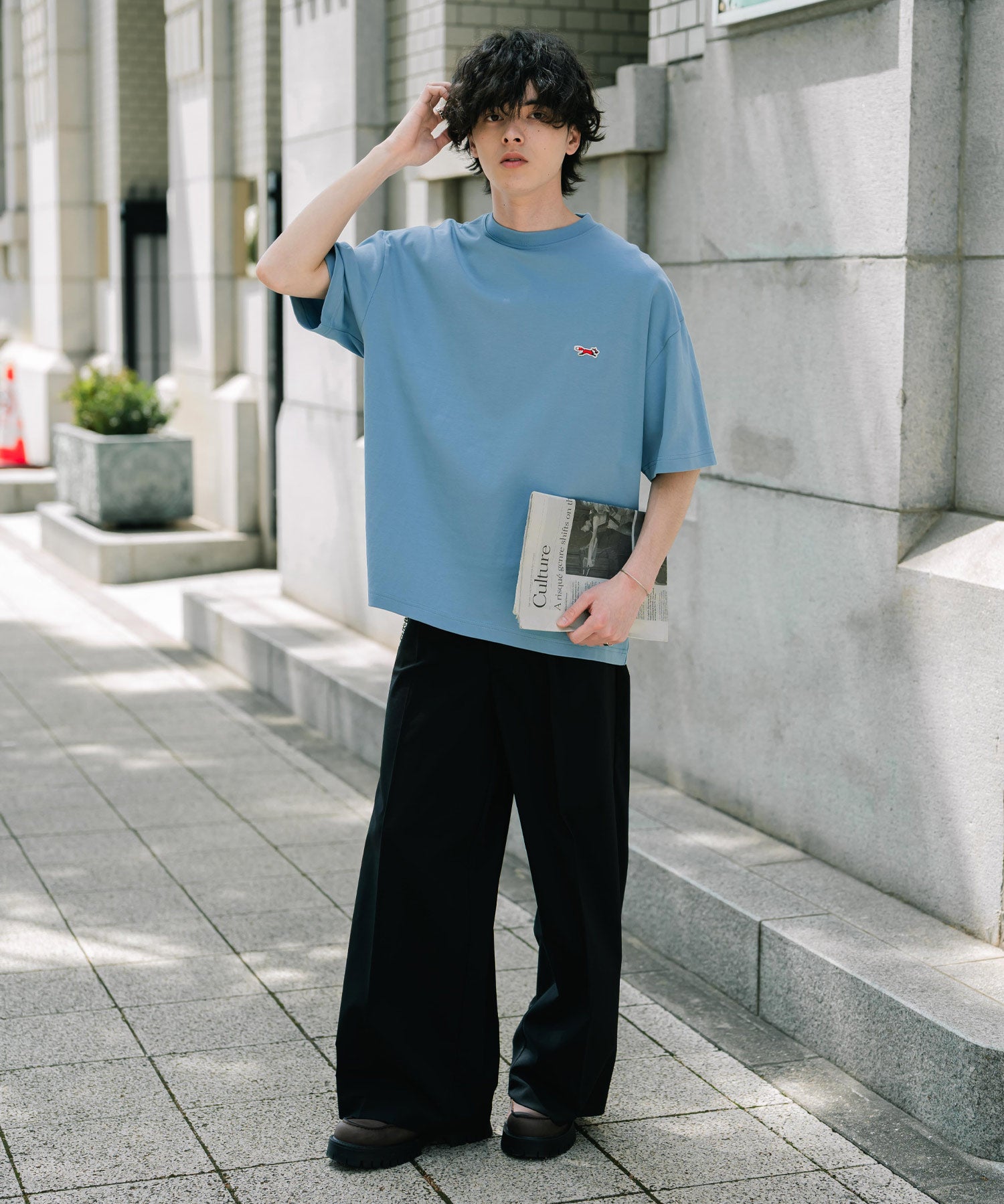 PENNEYS 別注コラボオーバーサイズFOXワッペン刺繍半袖Tシャツ 15618