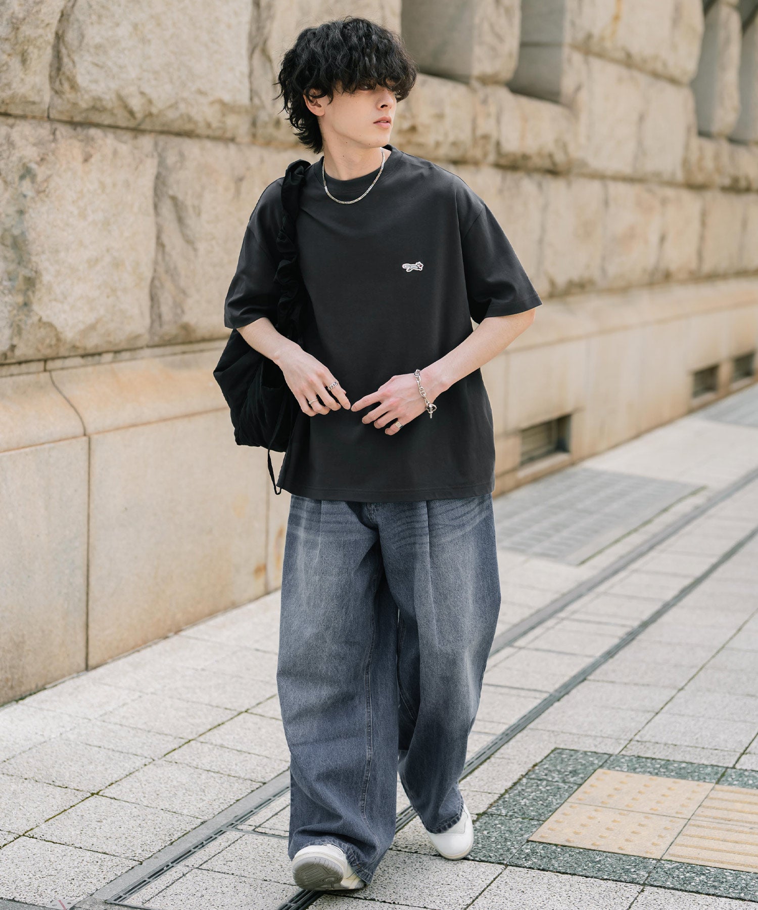 PENNEYS 別注コラボオーバーサイズFOXワッペン刺繍半袖Tシャツ 15618
