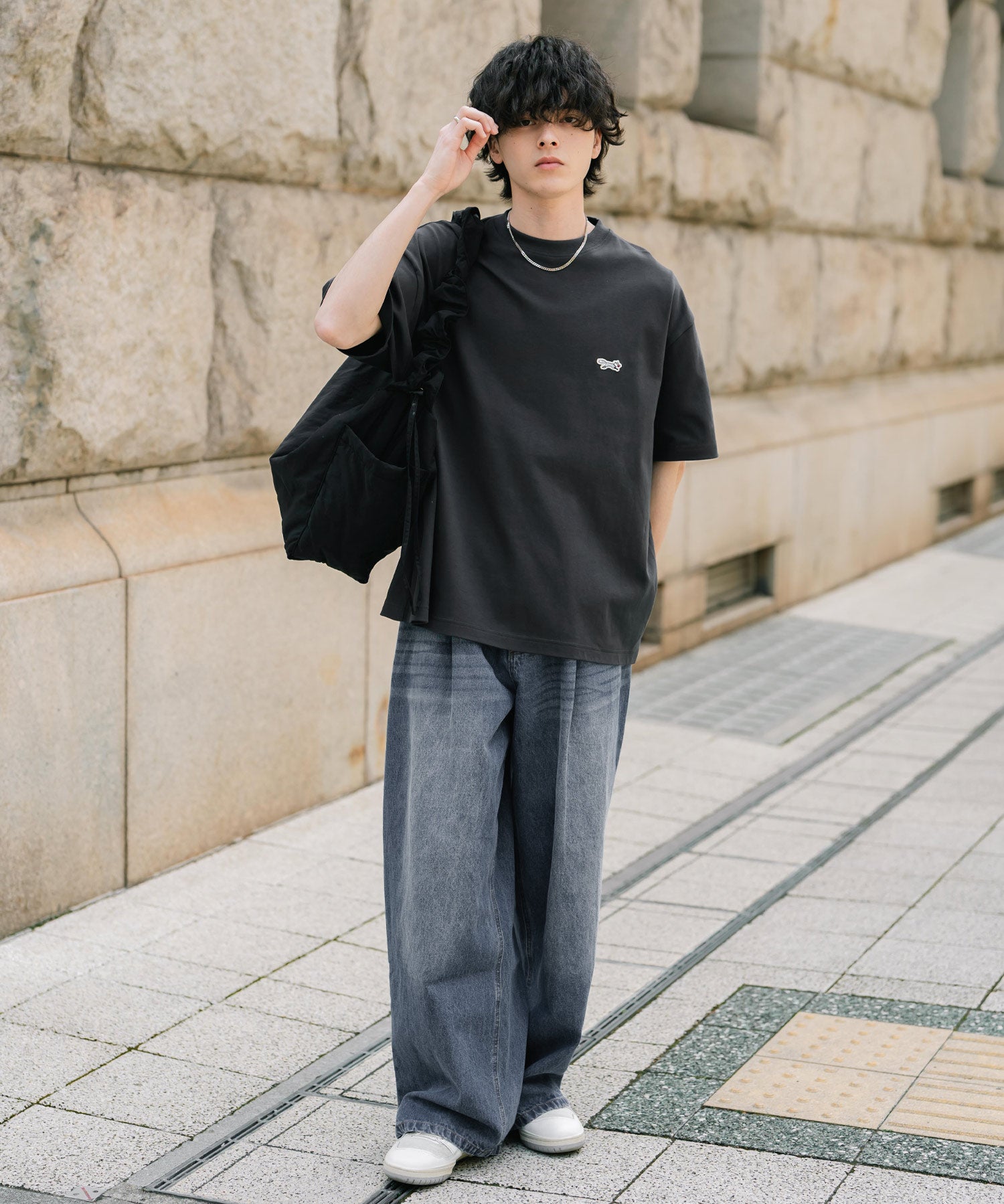PENNEYS 別注コラボオーバーサイズFOXワッペン刺繍半袖Tシャツ 15618