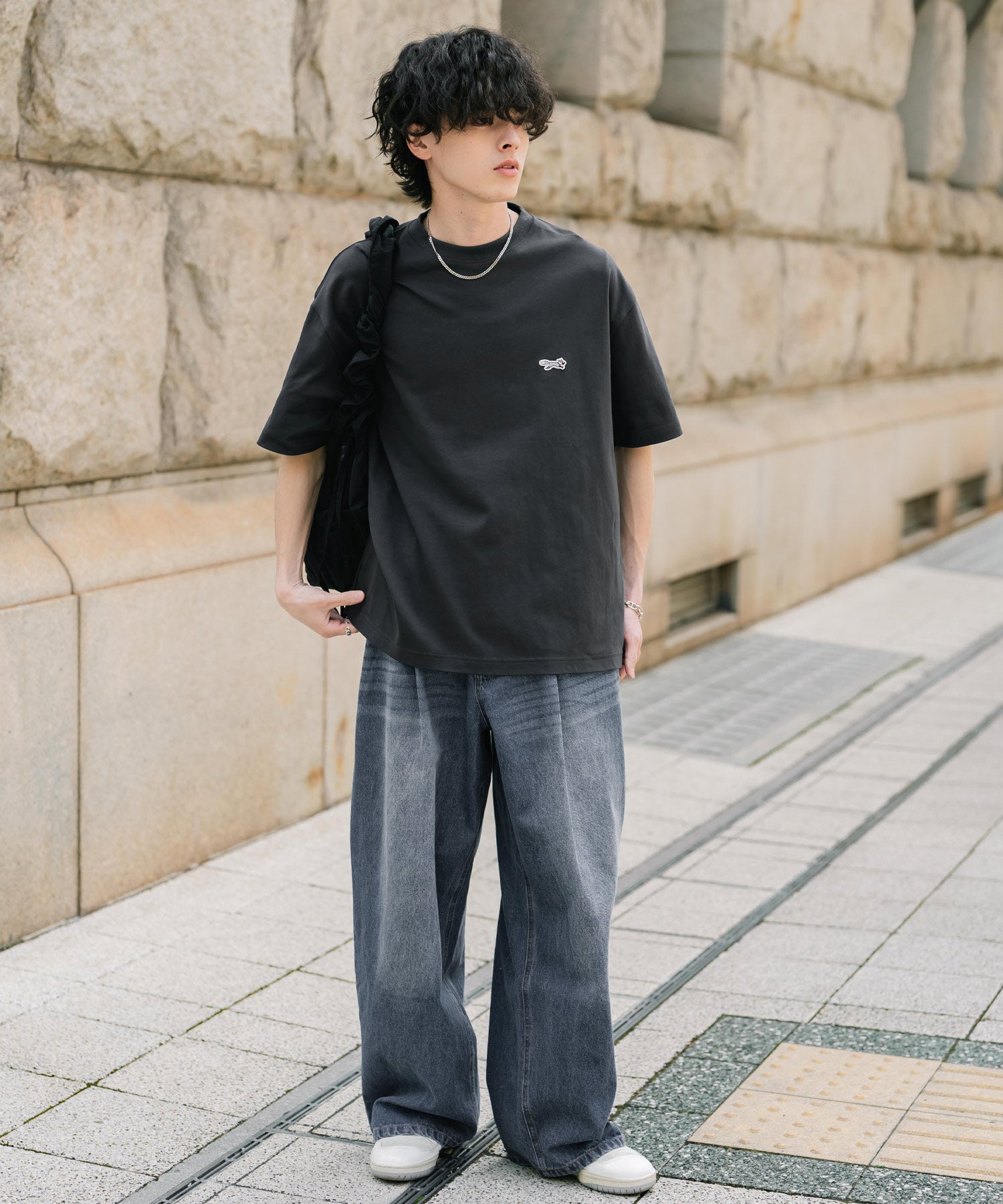 PENNEYS 別注コラボオーバーサイズFOXワッペン刺繍半袖Tシャツ 15618