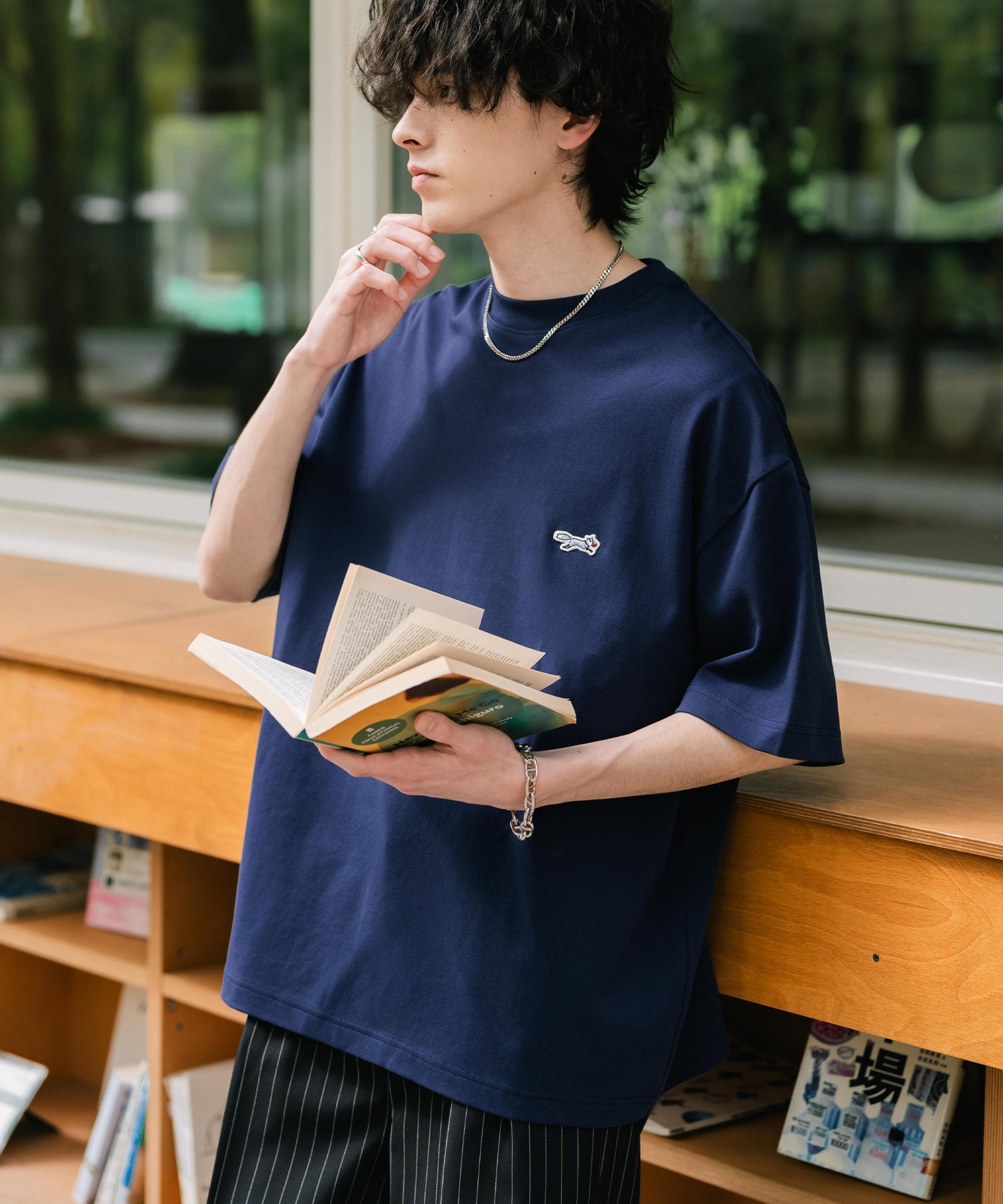 PENNEYS 別注コラボオーバーサイズFOXワッペン刺繍半袖Tシャツ 15618
